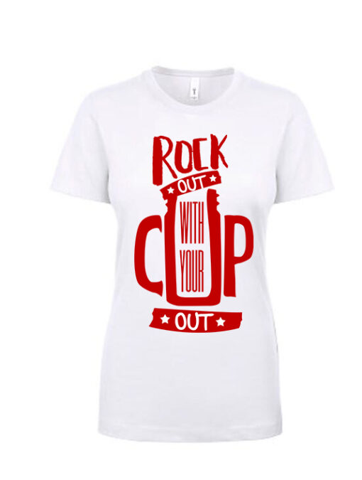 Rock Out With Your Cup Out white female $180