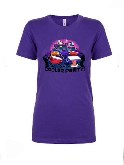 cooler party female purple